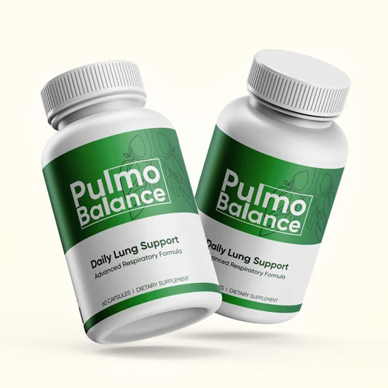 Pulmo Balance daily lung support supplement bottle